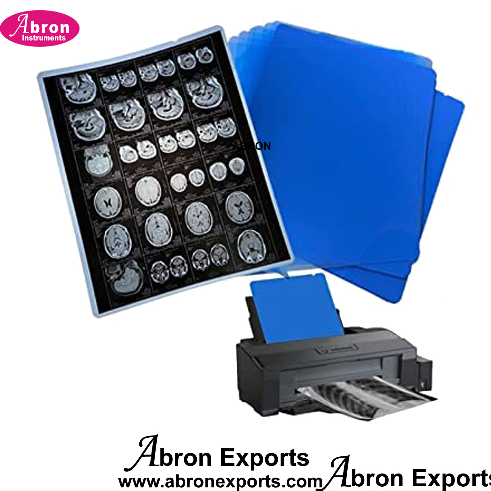 x-ray Blue film for printer Image water proof 8x10inch x100pc 280GSM Orthopadic Dental Medical clinic Hospital Abron ABM-2784BF1H 